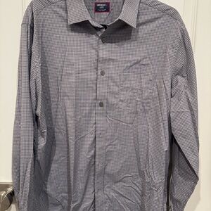 UNTUCKit Men's Gray Plaid Casual Shirt